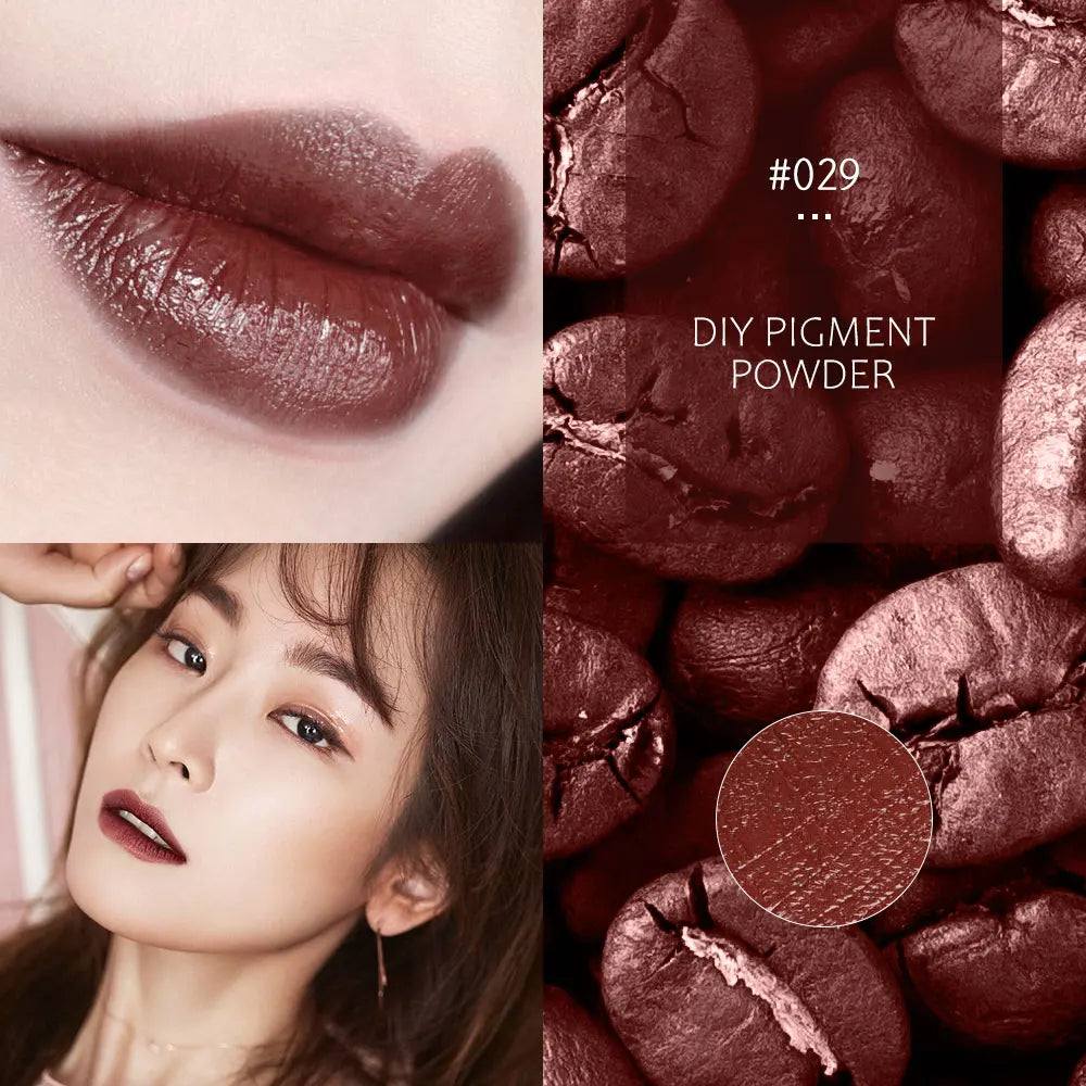 Lápiz labial en polvo de 32 colores, brillo labial de larga duración, pigmento cosmético, material para brillo labial, pigmento para glaseado labial.