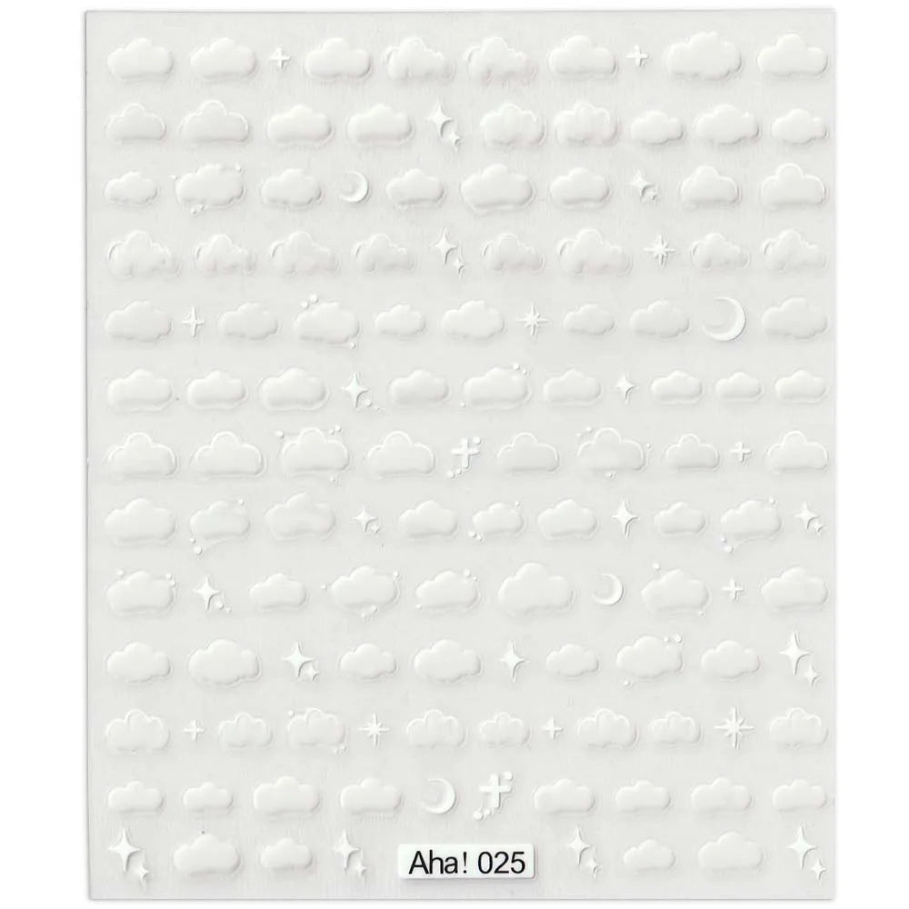 42Model Sticker Nail Decal 3D Adhesive Patch,Smile/Animal/Flower Nail Art Decorations Manicure Sticker Easter Day Design Decal- - Lootquake