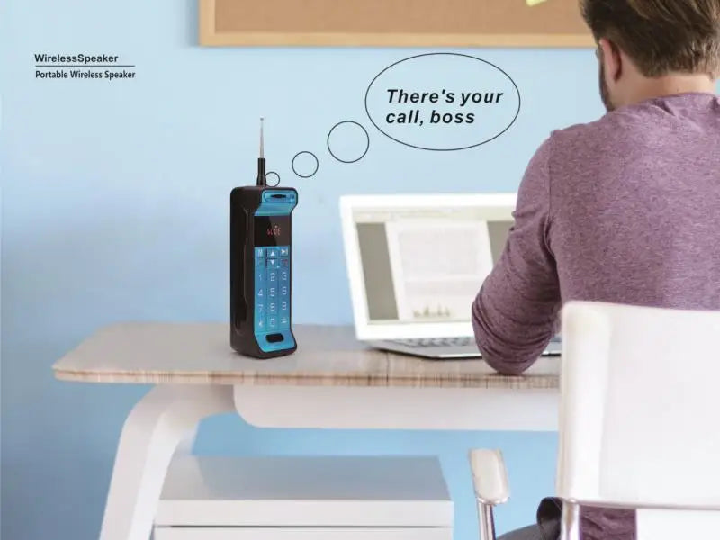 Altavoz Bluetooth con diseño clásico para teléfono móvil, altavoz portátil retro para teléfono celular, altavoz Bluetooth inalámbrico para teléfono celular para exteriores.