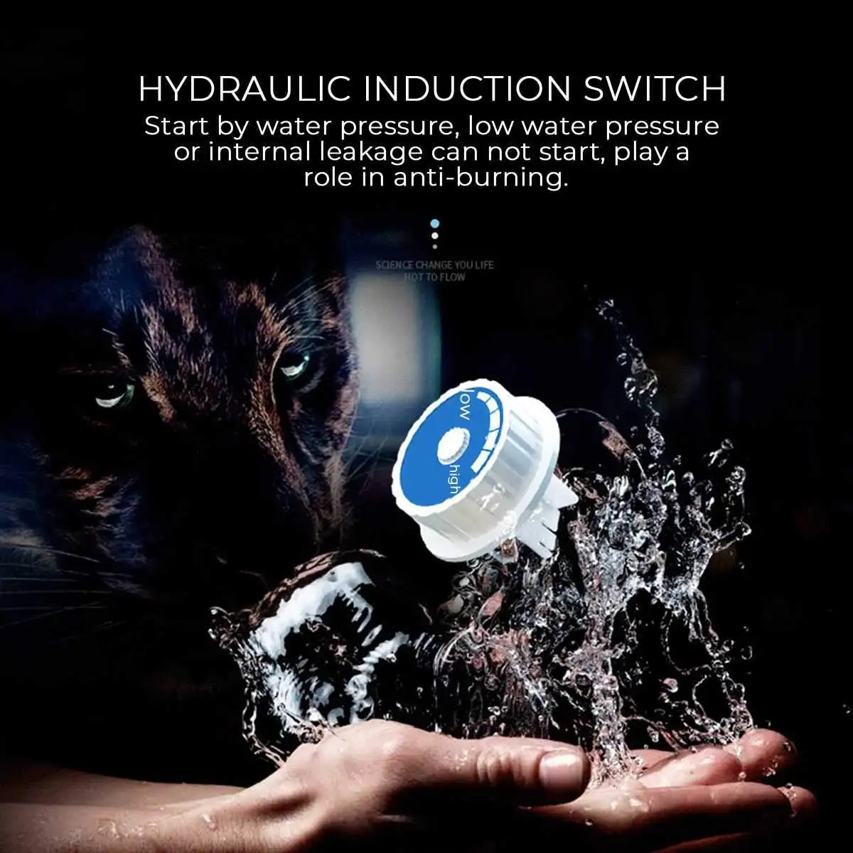 Chauffe-eau électrique à température constante, robinet à chauffage instantané, affichage LED, installation verticale pour douche