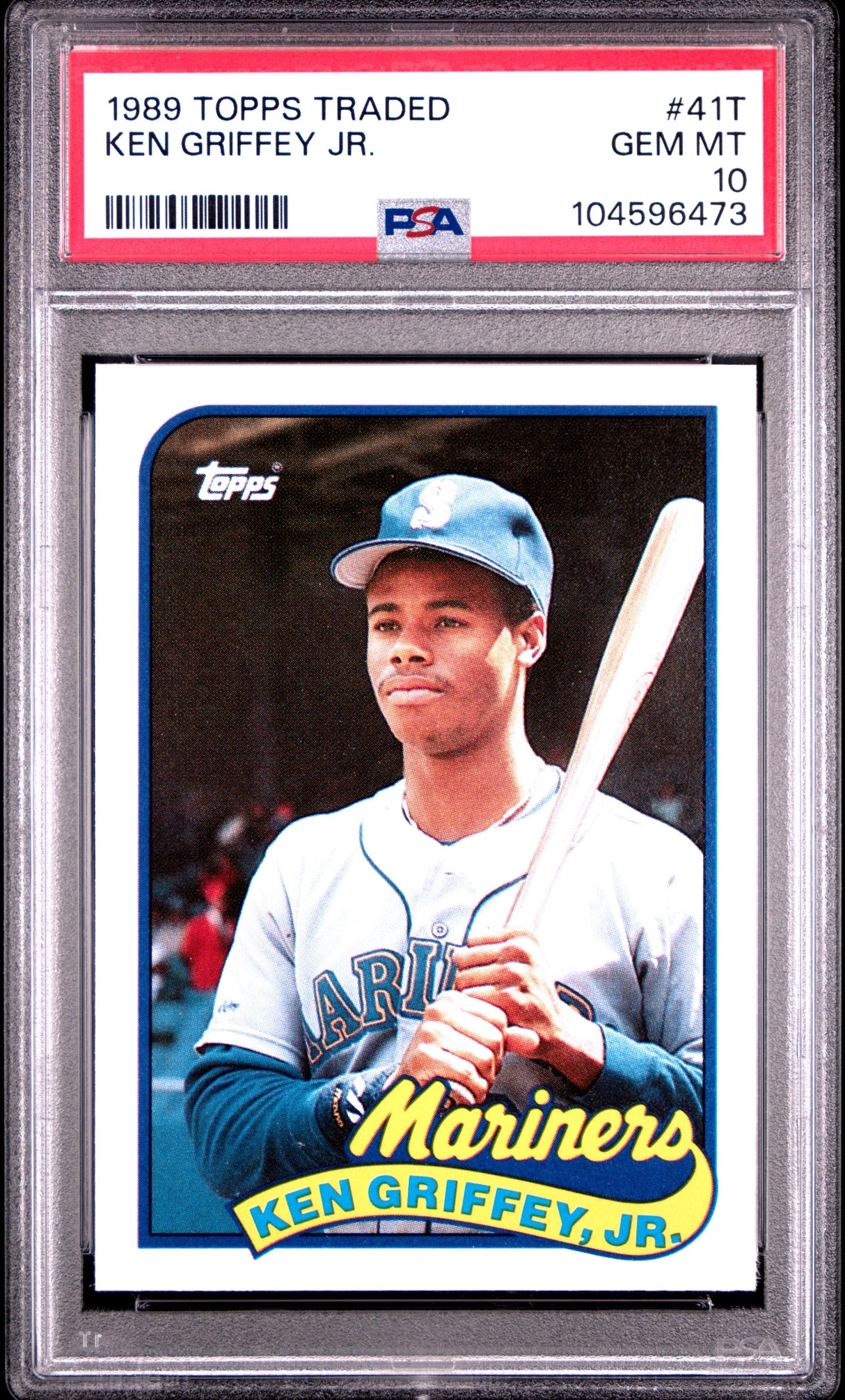 Graded 1989 Topps Traded Ken Griffey Jr. #41T Rookie RC Baseball Card PSA 10 Gem Mint