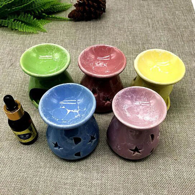 Horno de aromaterapia con velas, lámpara de aromaterapia, horno de aceites esenciales, quemador romántico para el hogar, decoración del hogar