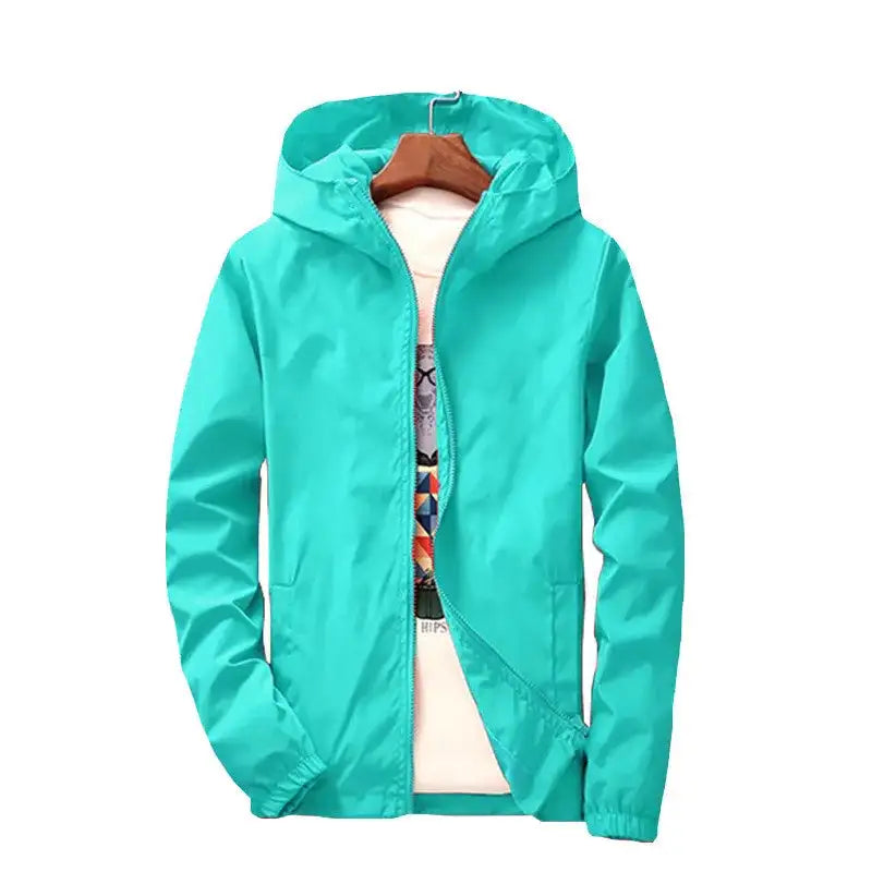 2024 New Women‘s Jacket Outerwear Spring Autumn Hooded Casual Windbreaker Coat Summer Sunscreen Clothing Family Size 7XL A8 - Lootquake