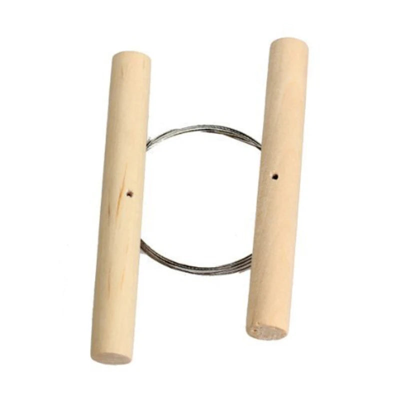 Cortador de esculturas de arcilla cerámica, mango de madera para fibra de acero, operación simple y conveniente, fibra de madera para modelar