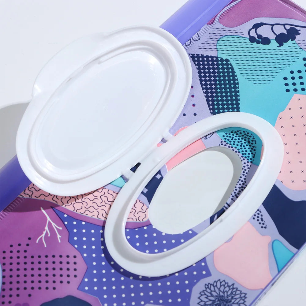 Estuche portátil de EVA para toallitas húmedas de bebé, reutilizable, recargable, caja de pañuelos, bolsa de cosméticos con cierre a presión, almacenamiento para el hogar