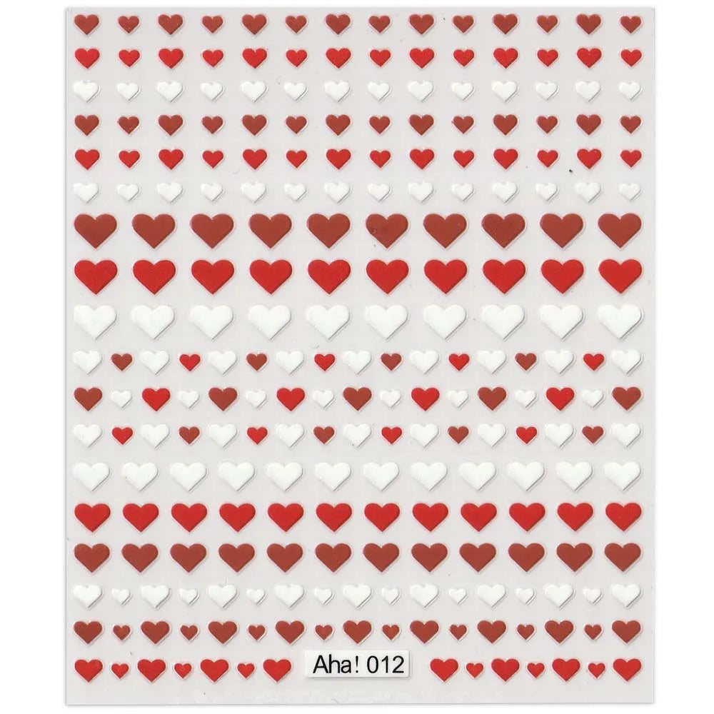 42Model Sticker Nail Decal 3D Adhesive Patch,Smile/Animal/Flower Nail Art Decorations Manicure Sticker Easter Day Design Decal-