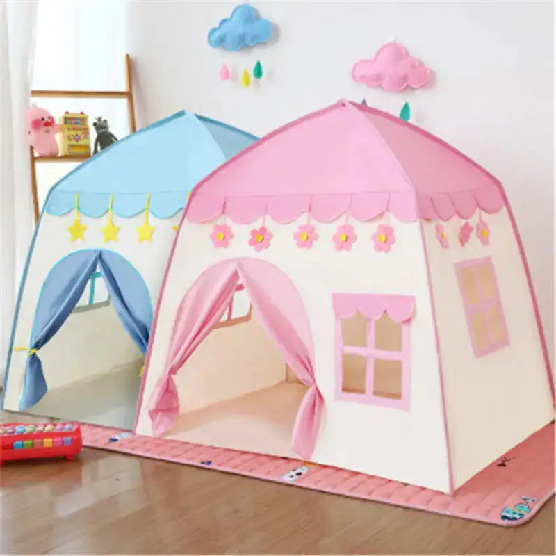 Children's Tent Indoor Outdoor Games Garden Tipi Princess Castle Folding Cubby Toys Tents Enfant Room House Teepee Playhouse - Lootquake