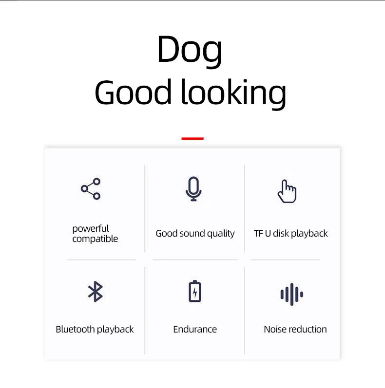 Altavoz Bluetooth inalámbrico 2023 para Bulldog Francés, altavoces para computadora, estéreo portátil, supergraves, USB AUX, subwoofer completo para exteriores