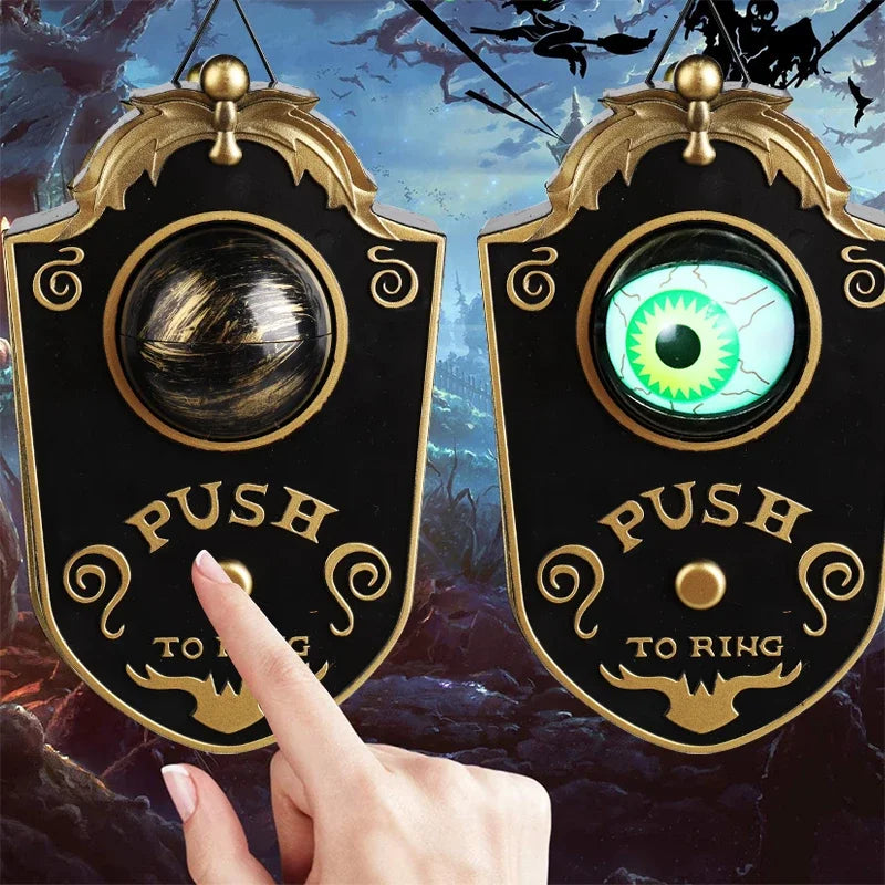 NNEOBA Halloween Glowing One-Eyed Doorbell Sounding Horror Prop