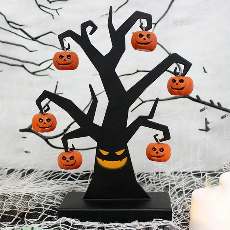 Árbol de mesa de hierro para Halloween