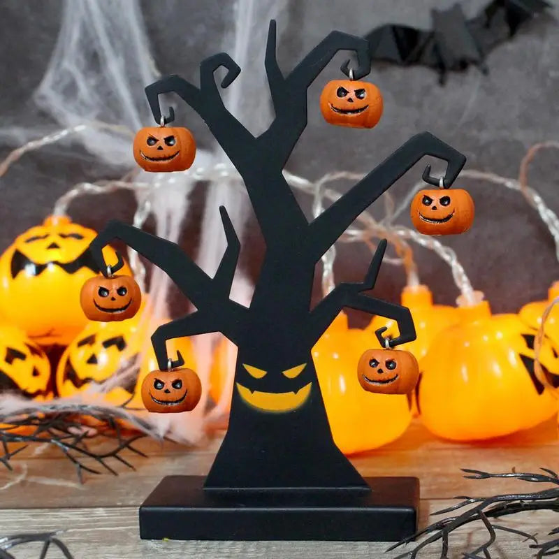 Árbol de mesa de hierro para Halloween