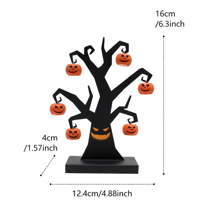 Árbol de mesa de hierro para Halloween