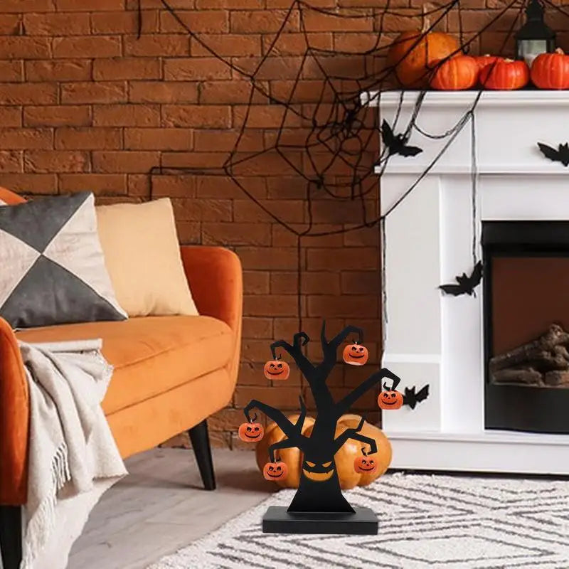 Árbol de mesa de hierro para Halloween