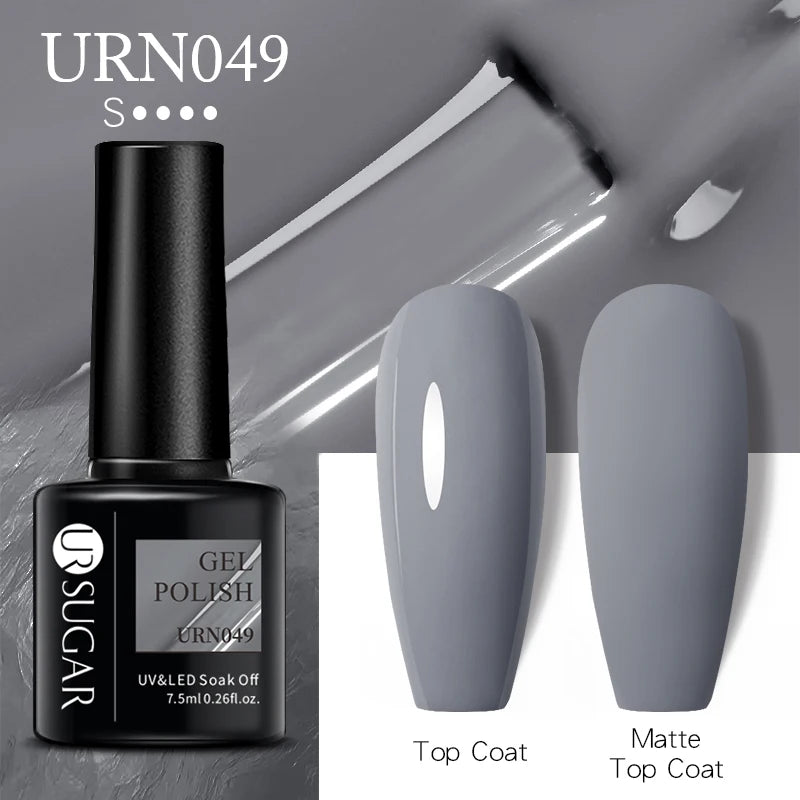 UR SUGAR 7.5ml Nude Glitter Color Gel Nail Polish Winter Warm Color Series Semi-permanent Varnish Professionals Manicure