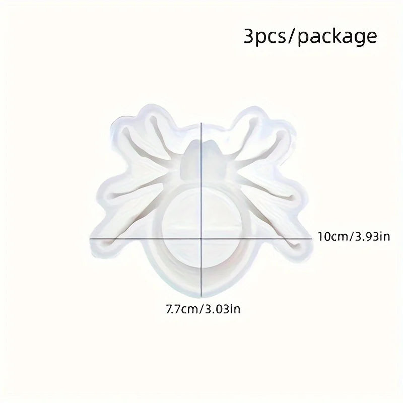 Spider Silicone Mold, Gypsum Scented Candle, Candlestick Ornament, Halloween Series Home Decoration, Epoxy Resin Handicraft