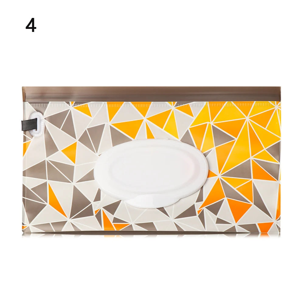 Estuche portátil de EVA para toallitas húmedas de bebé, reutilizable, recargable, caja de pañuelos, bolsa de cosméticos con cierre a presión, almacenamiento para el hogar