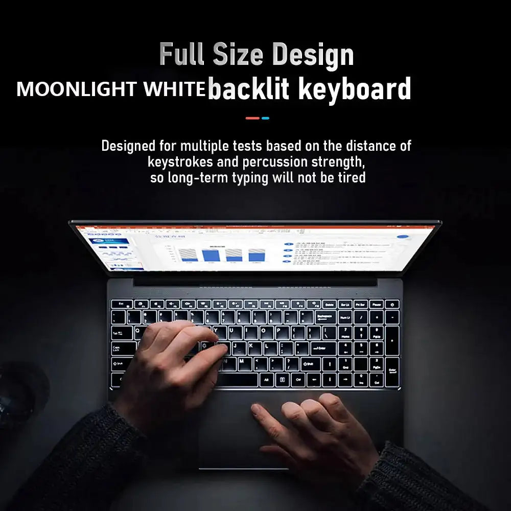 Russian keyboard 15.6 Inch DDR4 16GB RAM Intel Celeron N5095 WiFi Business Office Online Class Notebook Window 10 - Lootquake