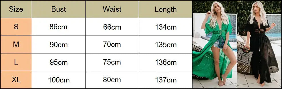 New 2020 Summer Women Lace Crochet Beach Cardigan Bikini Cover Up Wrap Beachwear Long Dress - Lootquake