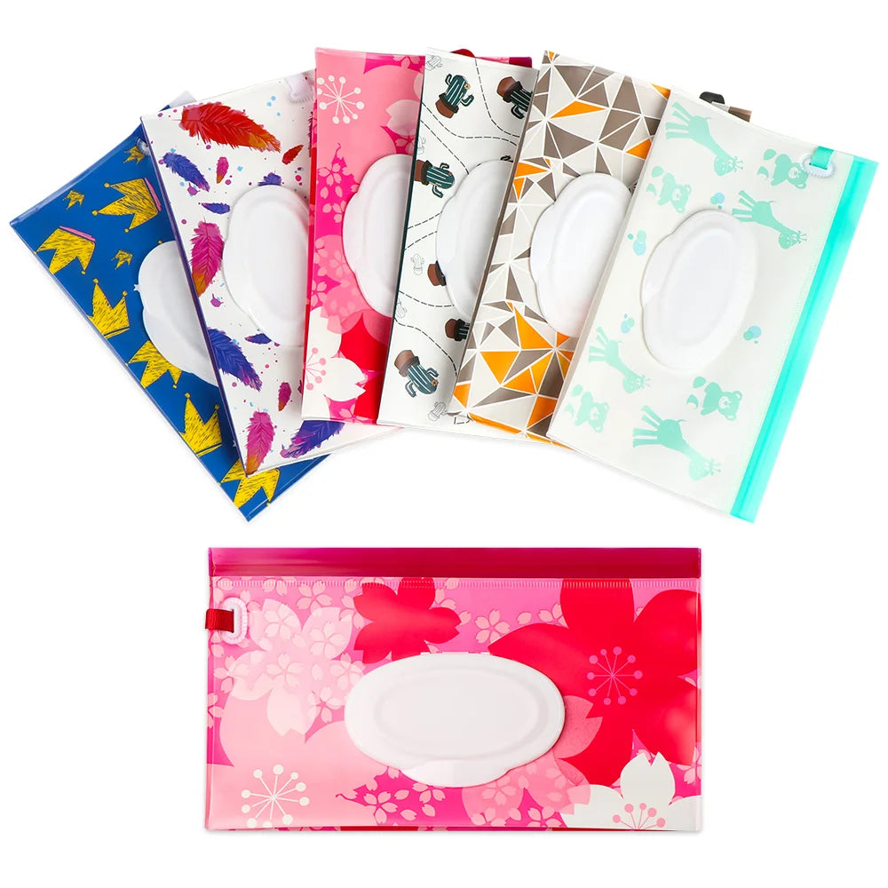 Estuche portátil de EVA para toallitas húmedas de bebé, reutilizable, recargable, caja de pañuelos, bolsa de cosméticos con cierre a presión, almacenamiento para el hogar