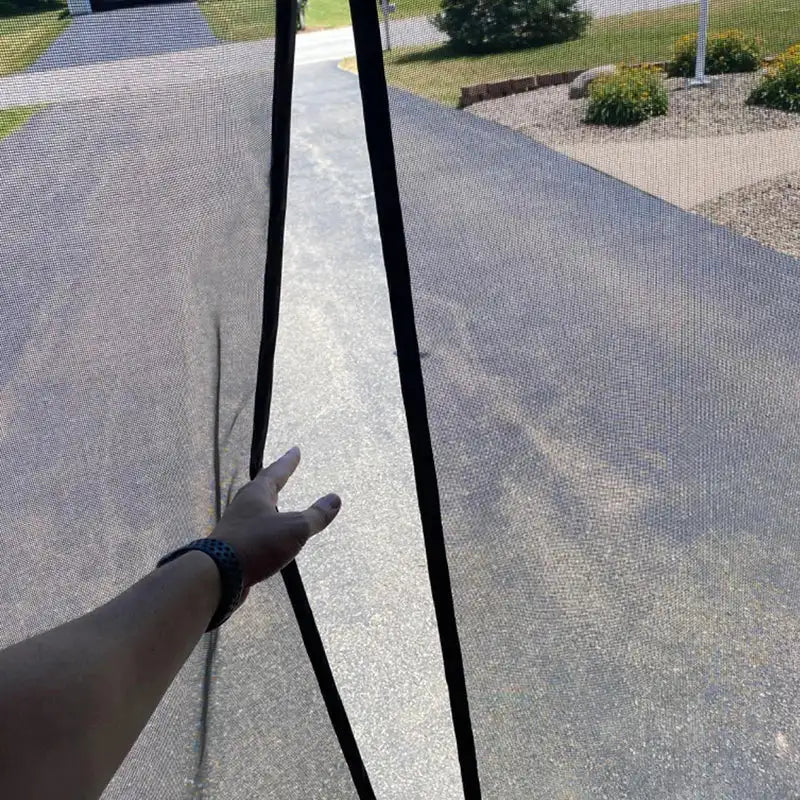 Large Size Magnetic Garage Door Curtain Custom Size Mosquito Net Anti Fly Insect Screen Used in Pavilions Balconies Outdoor Tent - Lootquake