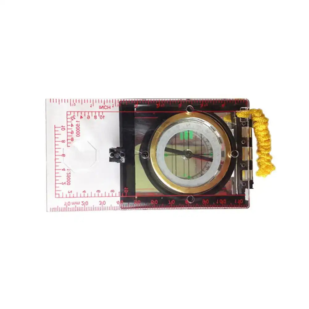 Portable Magnifying Compass Navigation Map Reading Compass with lanyard mirror and ruler for Camping Hiking and Traveling - Lootquake