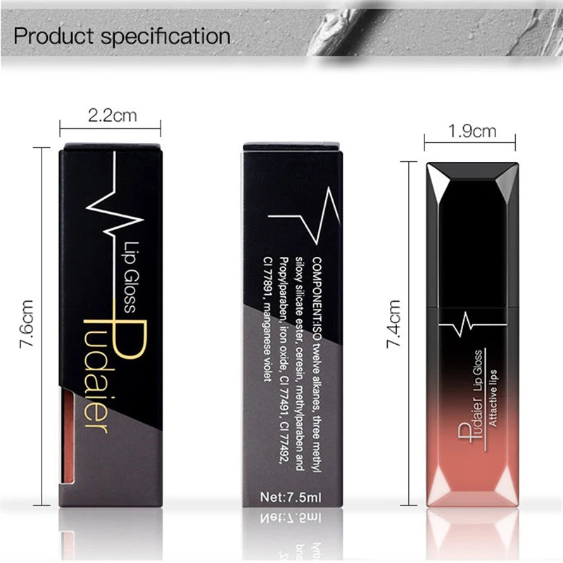 Lápiz labial mate nude de 21 colores, líquido hidratante, resistente al agua, duradero, antiadherente, brillo labial aterciopelado, maquillaje de labios para mujer, cosméticos.