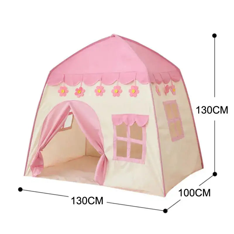 Children's Tent Indoor Outdoor Games Garden Tipi Princess Castle Folding Cubby Toys Tents Enfant Room House Teepee Playhouse - Lootquake