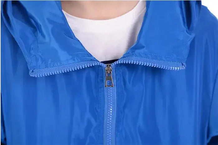 2024 New Women‘s Jacket Outerwear Spring Autumn Hooded Casual Windbreaker Coat Summer Sunscreen Clothing Family Size 7XL A8 - Lootquake