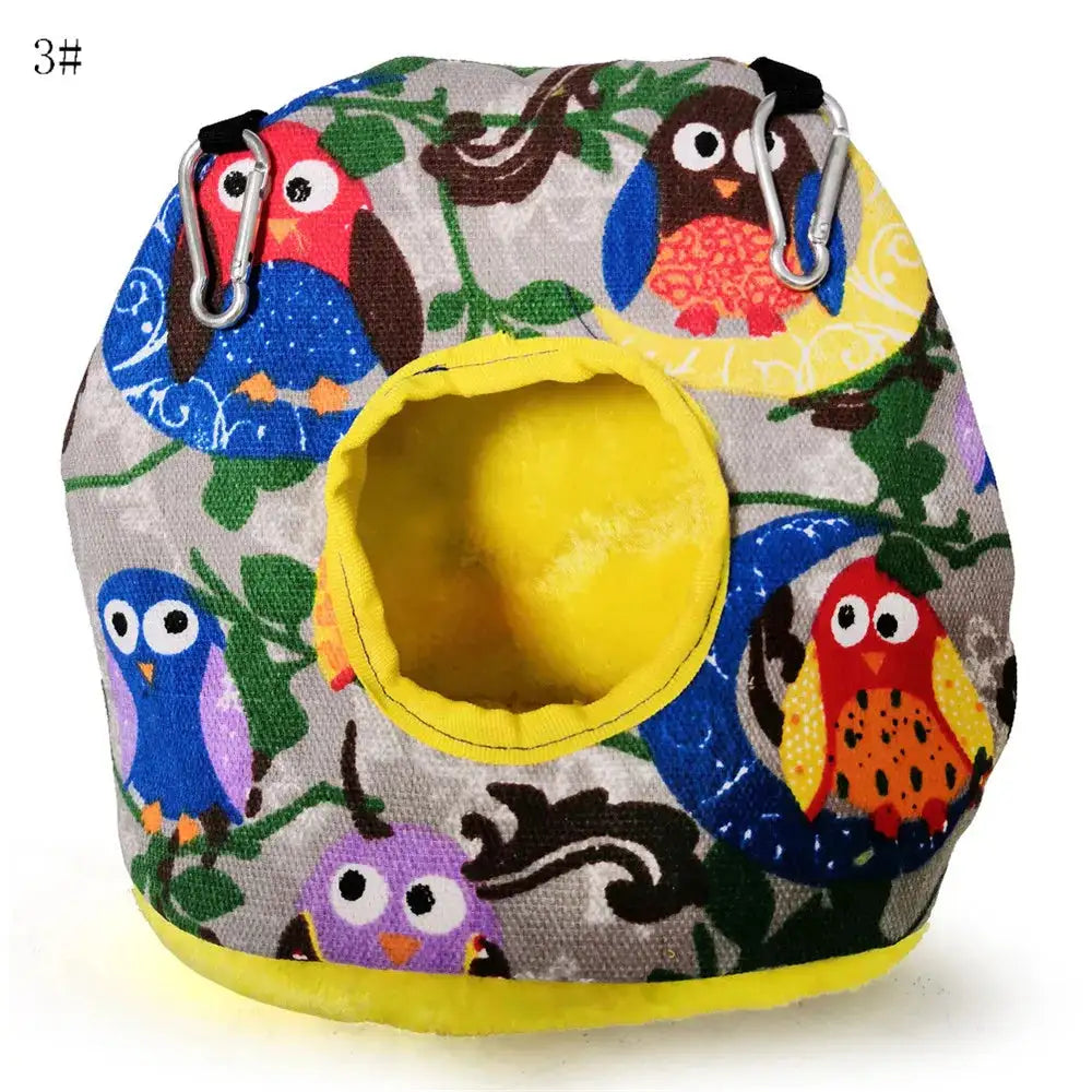Pet Bird Supplies Round Warm Nest for Birds Parrot Birdhouse Cotton Hammock Bird Cages Parakeet Budgie Hut Tent Bed Hanging Cave - Lootquake