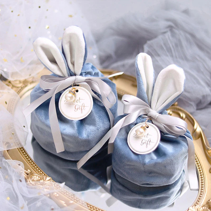 Cloth Easter Bags Cute Bunny Gift Packing Bags Wholesale Rabbit Chocolate Candy Bags Wedding Birthday Party Decoration 2025 New - Lootquake