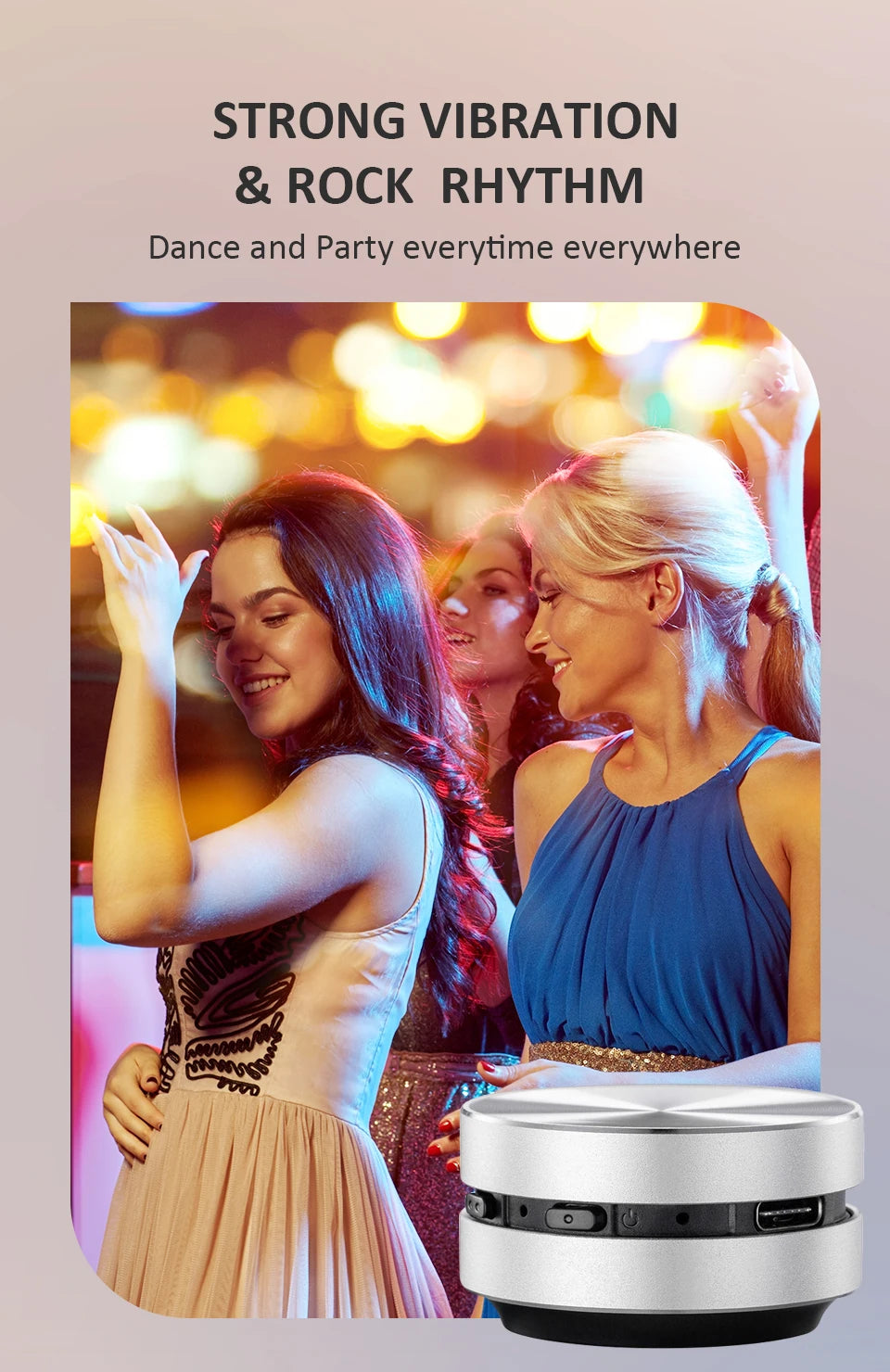 Enceinte à conduction osseuse, Bluetooth, vibration, audio stéréo, numérique, TWS, sans fil, la plus petite enceinte portable DURAMOBI Humbird