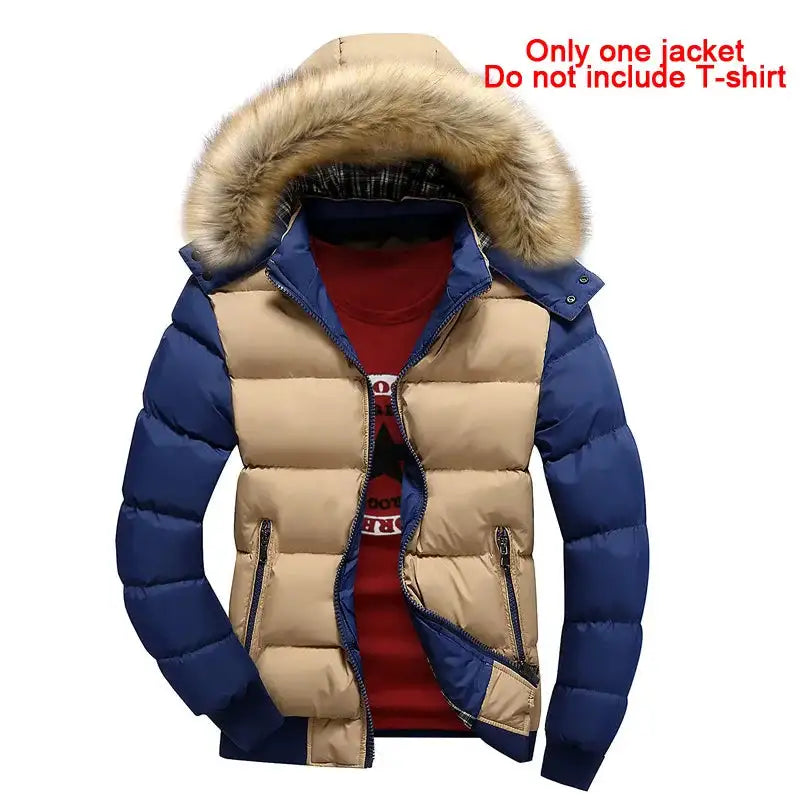 2023 New Jackets Men Winter Warm Faux fur Hoodies Outwear Slim Mens Coats Windbreaker Men Jacket chaqueta hombre MY132 - Lootquake