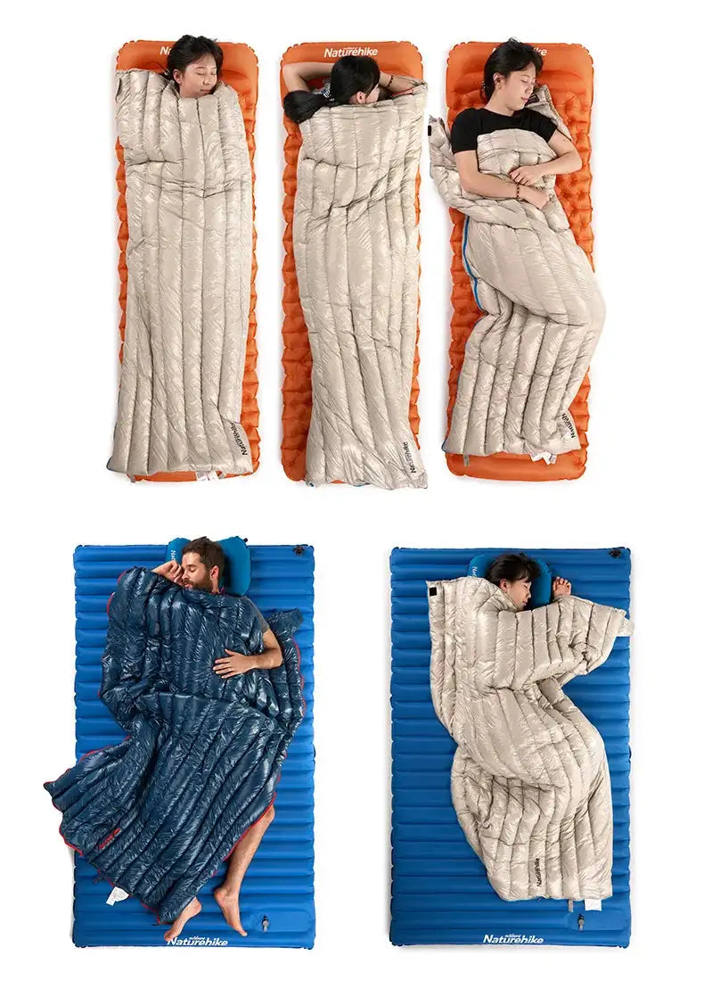 Naturehike CW280 Sleeping Bag Winter Waterproof Goose Down Sleeping Bag Ultralight CWM400 Hiking Camping Sleeping Bag - Lootquake