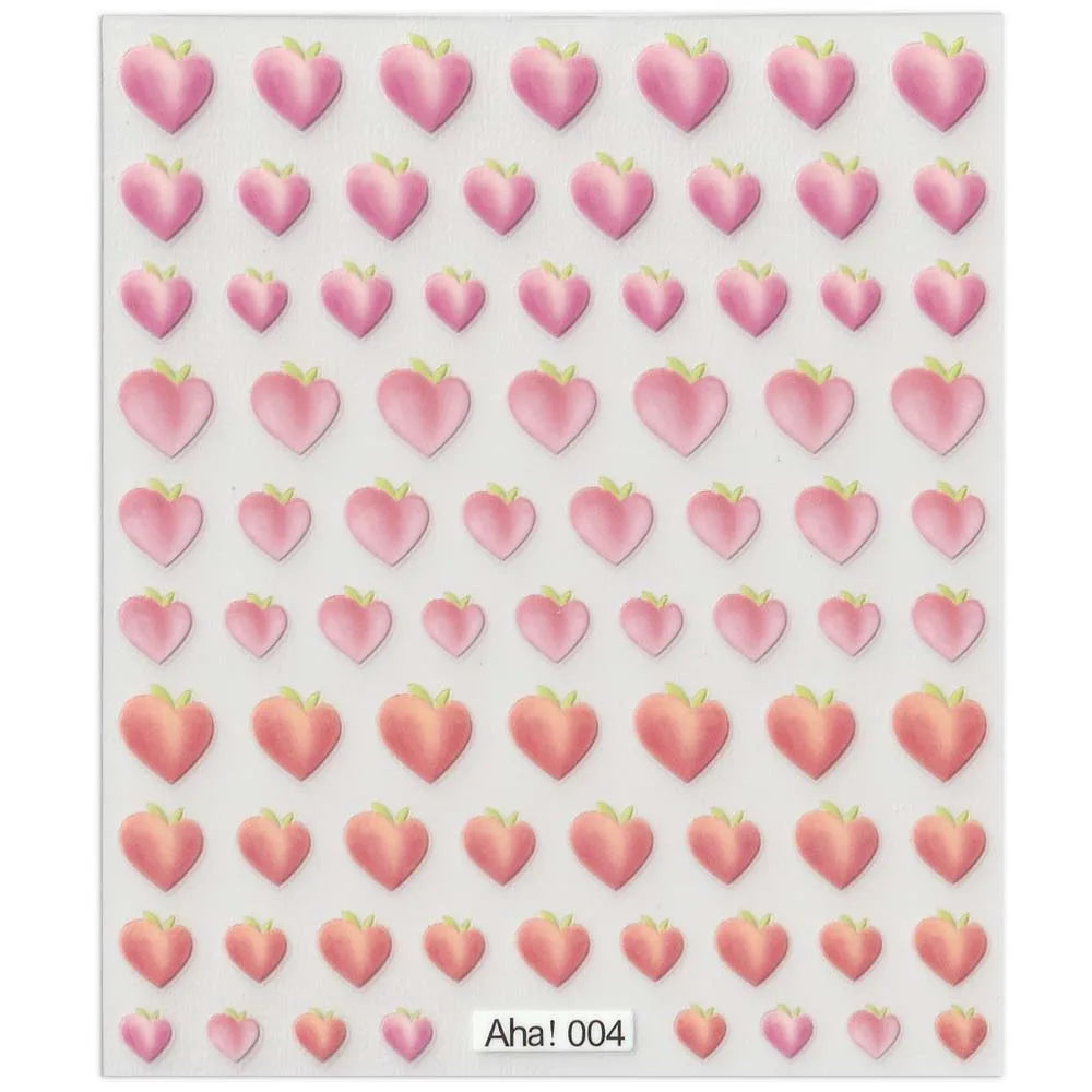 42Model Sticker Nail Decal 3D Adhesive Patch,Smile/Animal/Flower Nail Art Decorations Manicure Sticker Easter Day Design Decal- - Lootquake