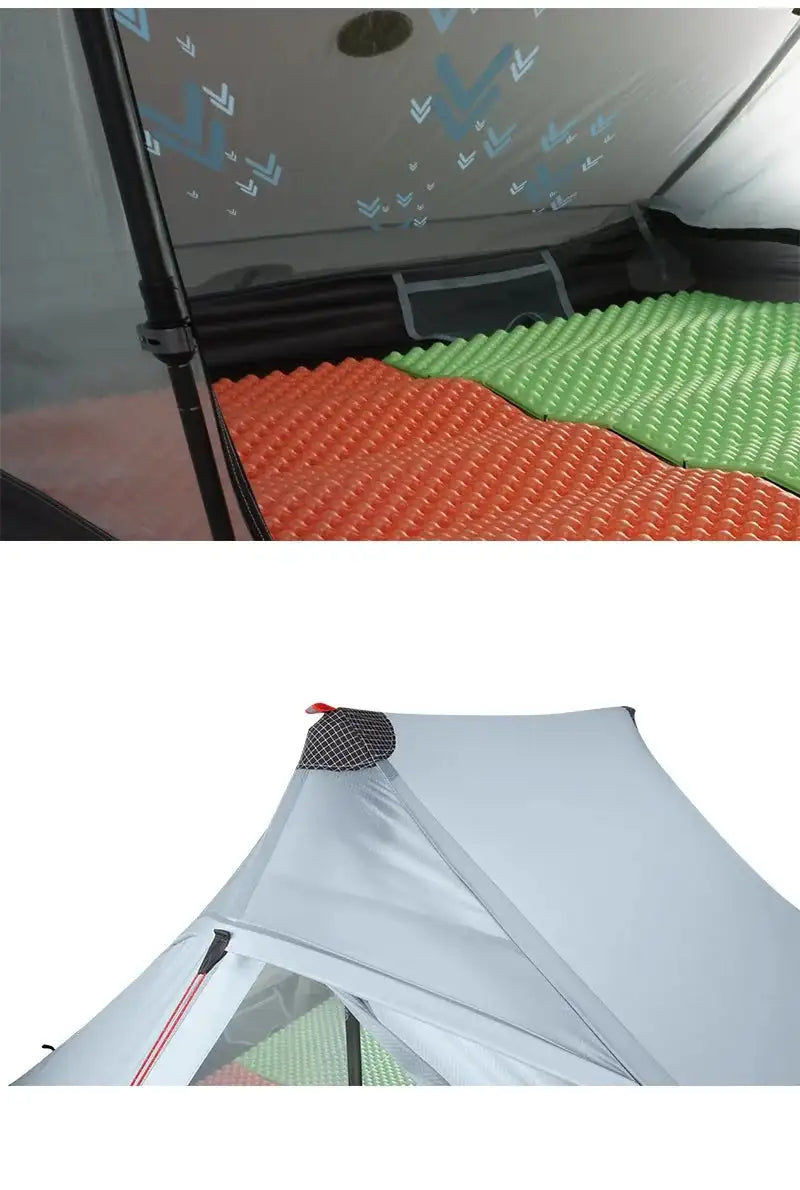 3F UL GEAR LanShan 2 pro 2 Person Outdoor Ultralight Camping Tent 3 Season Professional 20D Nylon Both Sides Silicon Tent - Lootquake