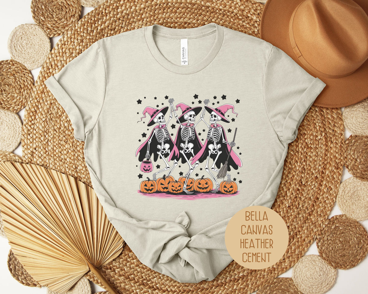 Dancing Skeletons Funny Halloween Shirt-4