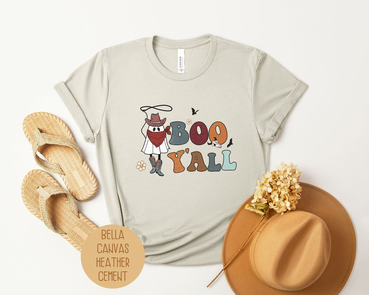 Boo Yall Ghost Cowboy Shirt-4