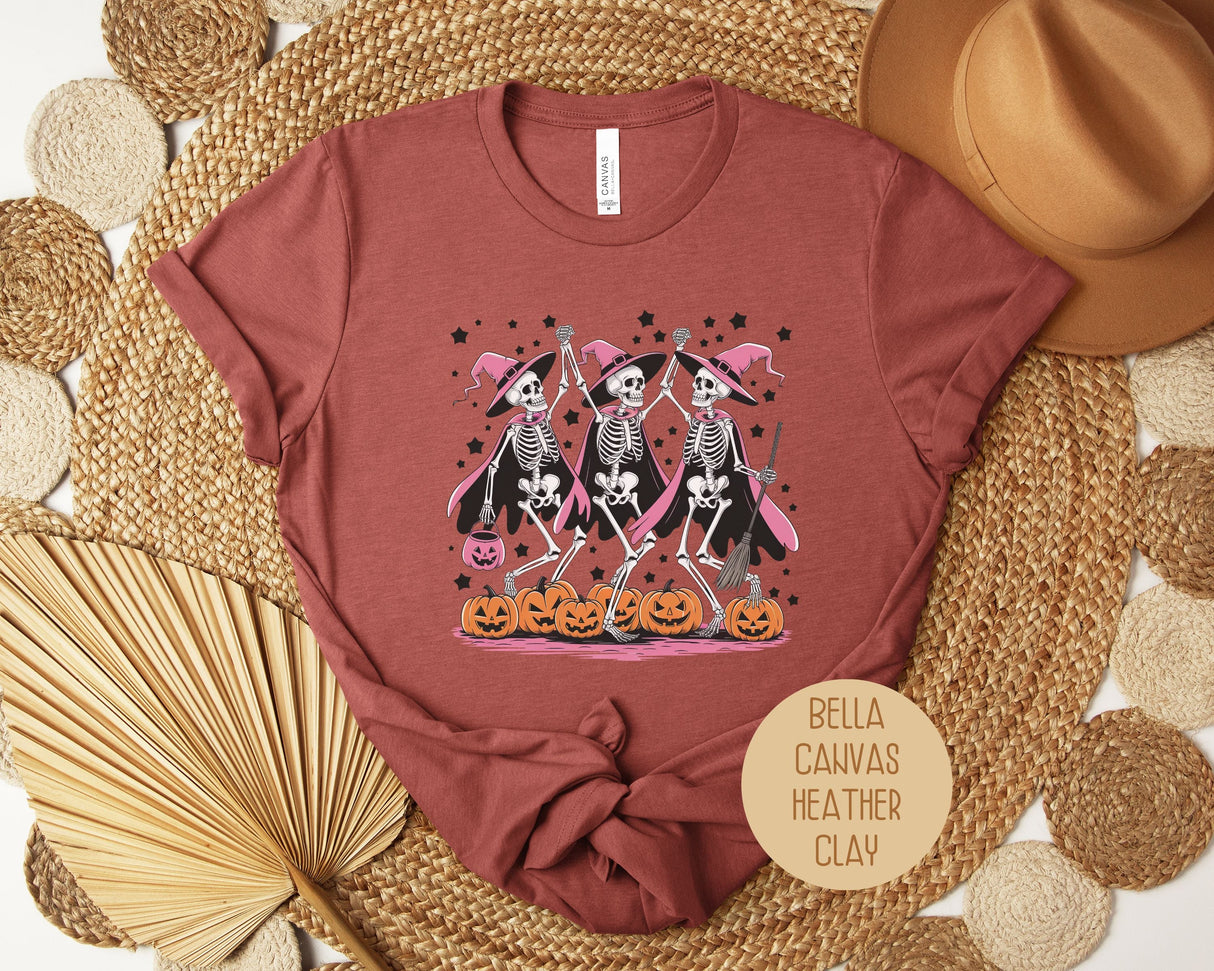 Dancing Skeletons Funny Halloween Shirt-5