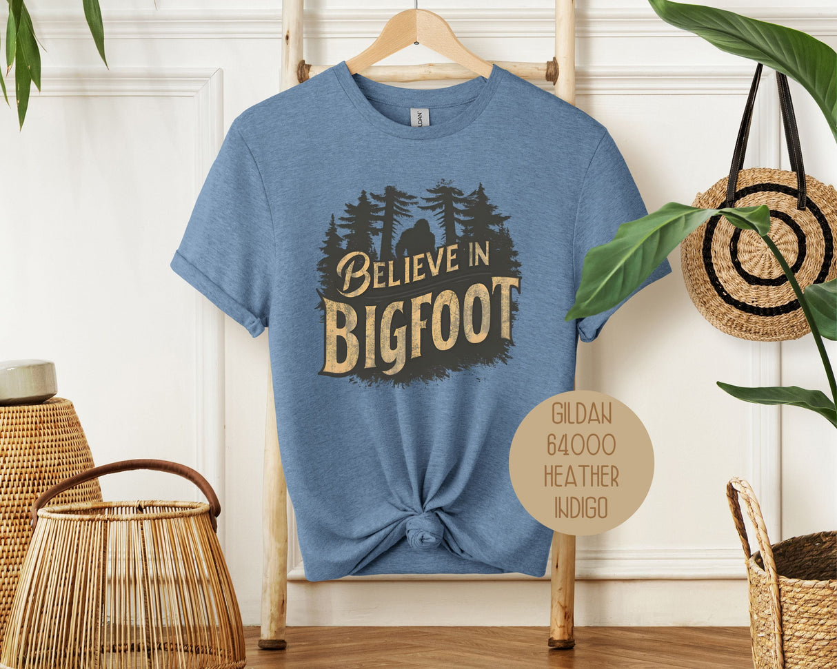 I Believe in Bigfoot Shirt-3