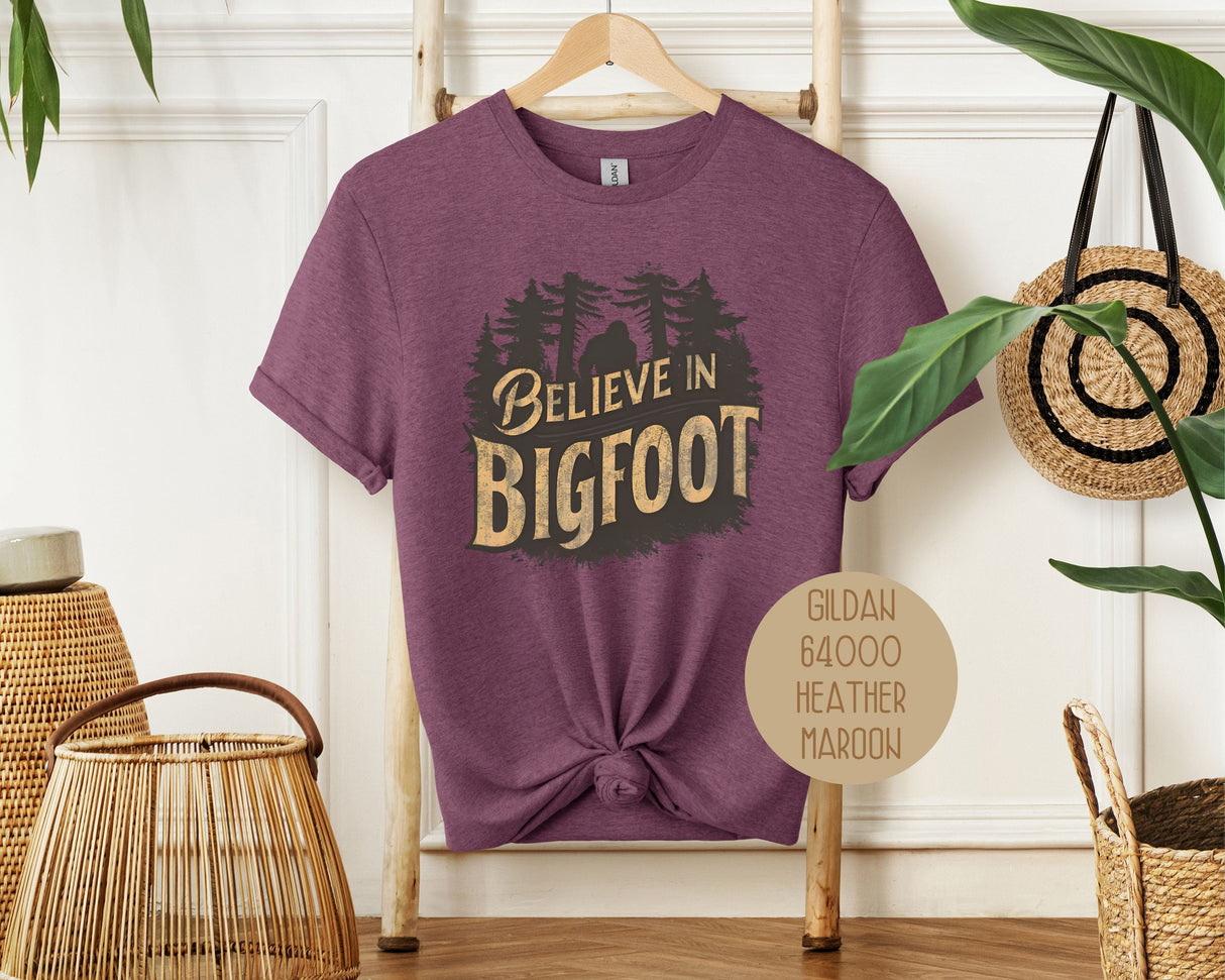 I Believe in Bigfoot Shirt-4