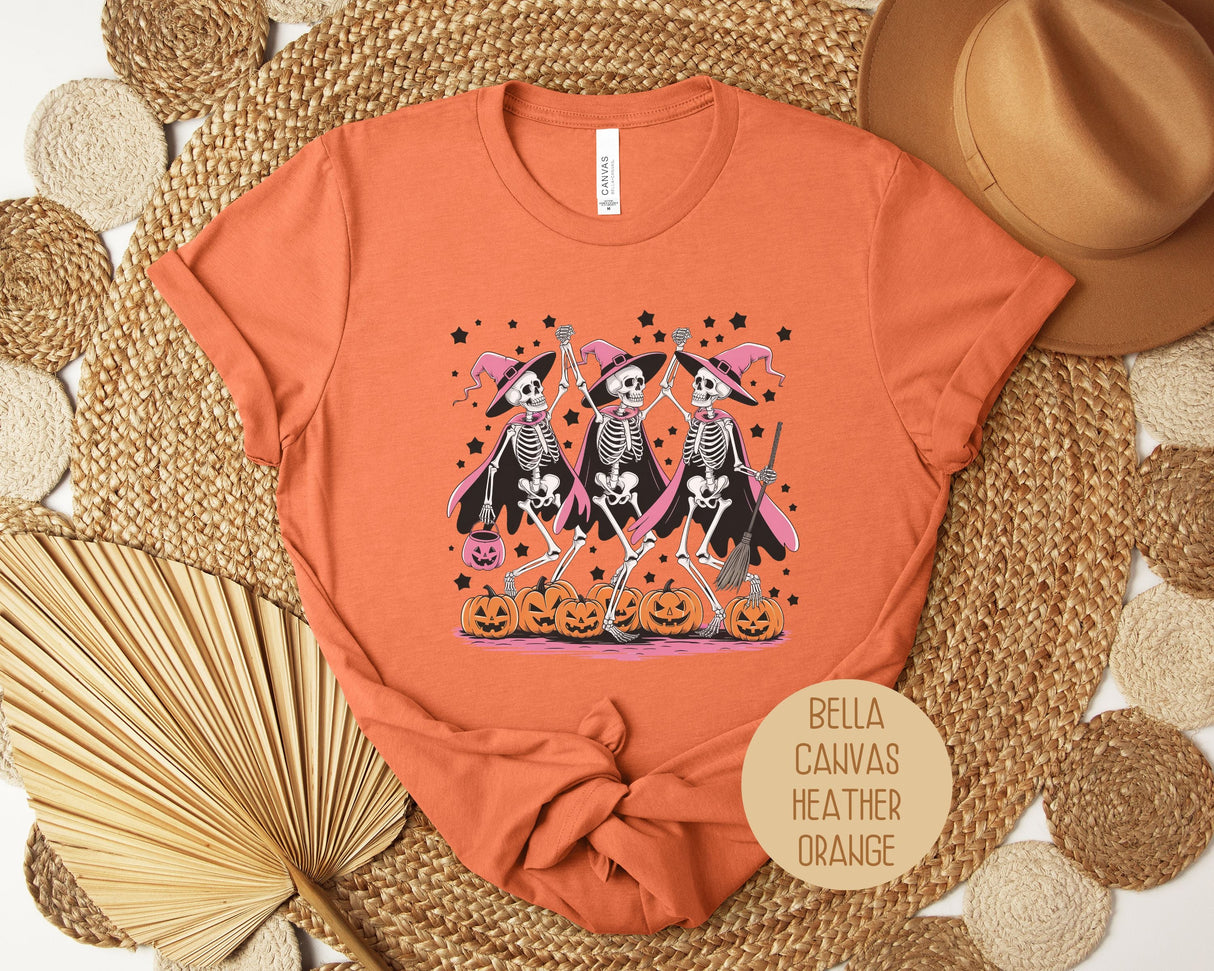 Dancing Skeletons Funny Halloween Shirt-2