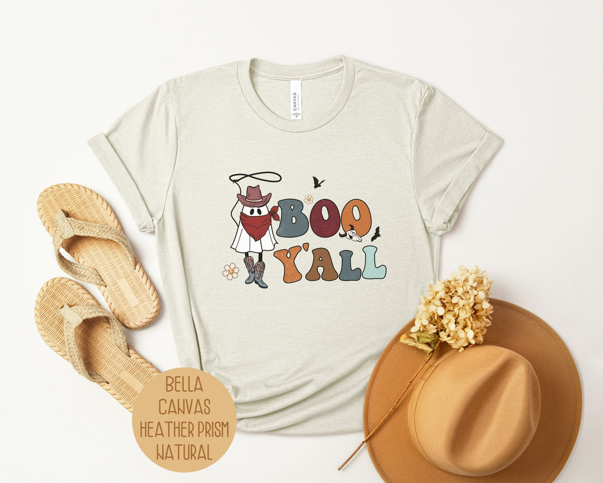 Boo Yall Ghost Cowboy Shirt-7