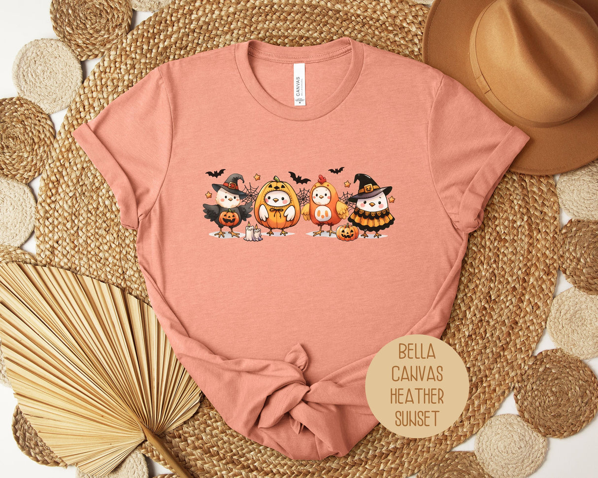 Chickens in Halloween Costumes Shirt-7