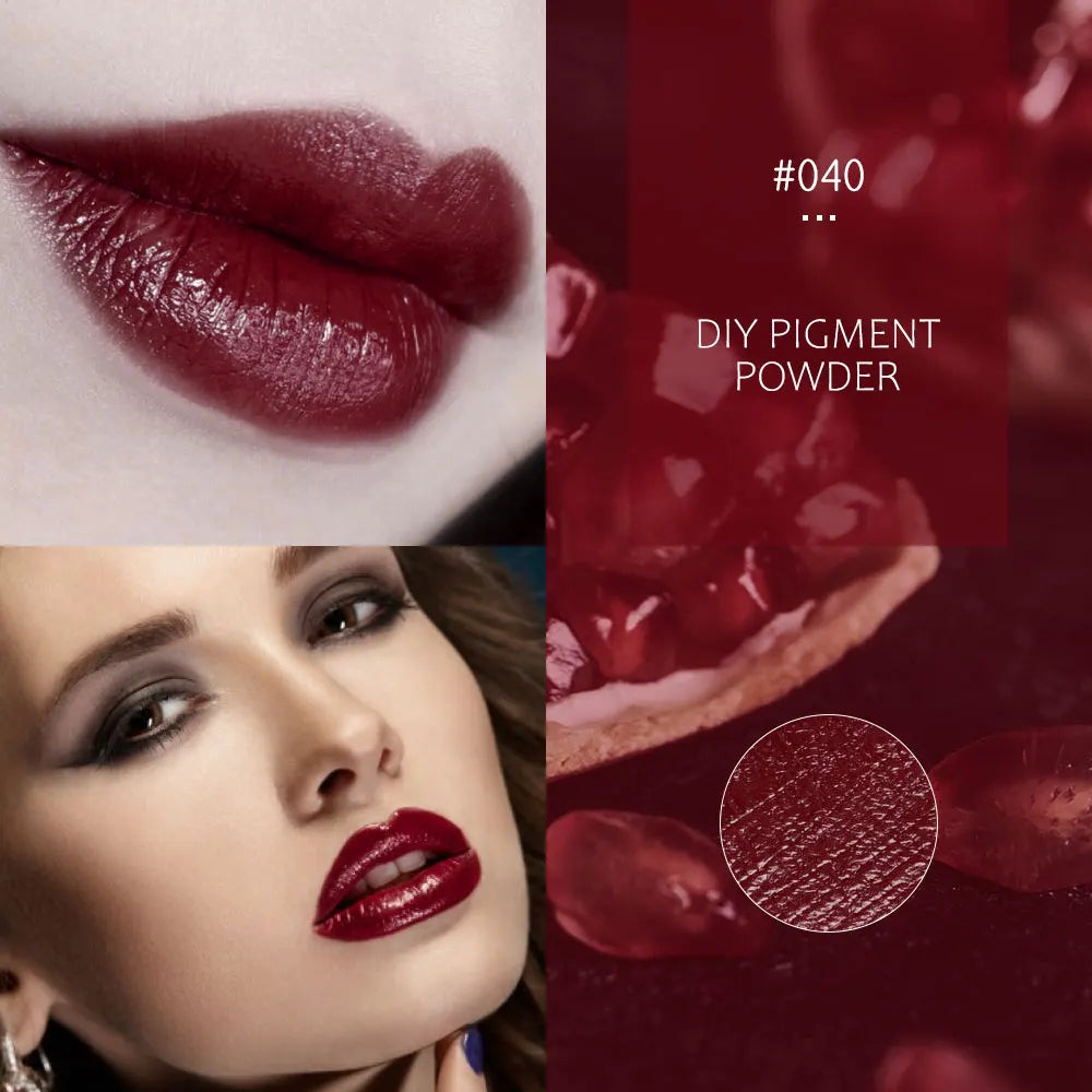 Lápiz labial en polvo de 32 colores, brillo labial de larga duración, pigmento cosmético, material para brillo labial, pigmento para glaseado labial.