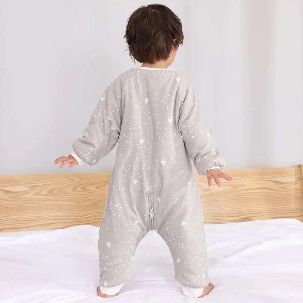 Baby Sleeping Bag Cute Flowers Print Toddler Sleepwear Walk Play Pajamas 2.5Tog Thick Winter Keep Warm Sleepsack 1-4 Years - Lootquake