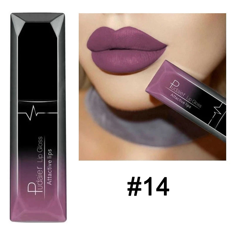 Lápiz labial mate nude de 21 colores, líquido hidratante, resistente al agua, duradero, antiadherente, brillo labial aterciopelado, maquillaje de labios para mujer, cosméticos.