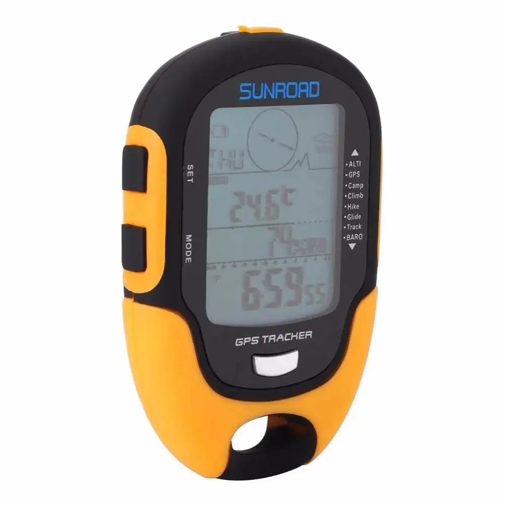 SUNROAD FR510 Handheld GPS Navigation Receiver Portable Handheld Digital Altimeter Barometer Compass Camping Hiking Tool - Lootquake