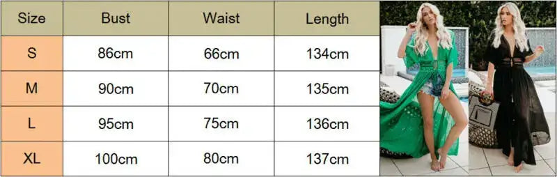 New 2020 Summer Women Lace Crochet Beach Cardigan Bikini Cover Up Wrap Beachwear Long Dress - Lootquake