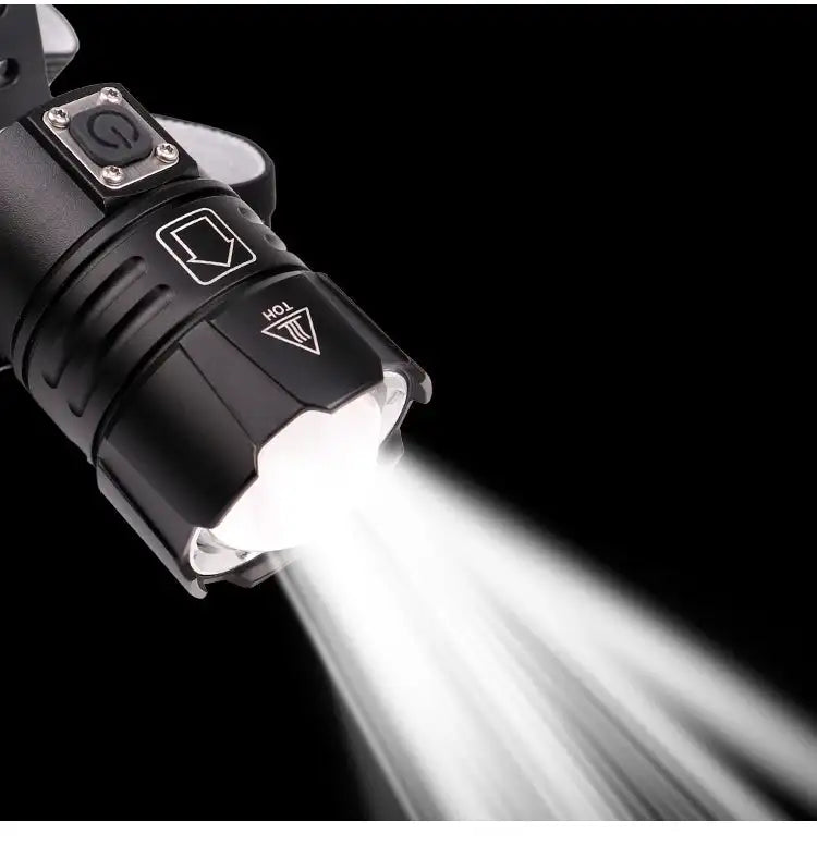 XHP70.2 Use 3*18650 batteries Led Headlamp XHP70 Most Powerful Yellow or White Led Headlight Fishing Camping ZOOM Torch - Lootquake