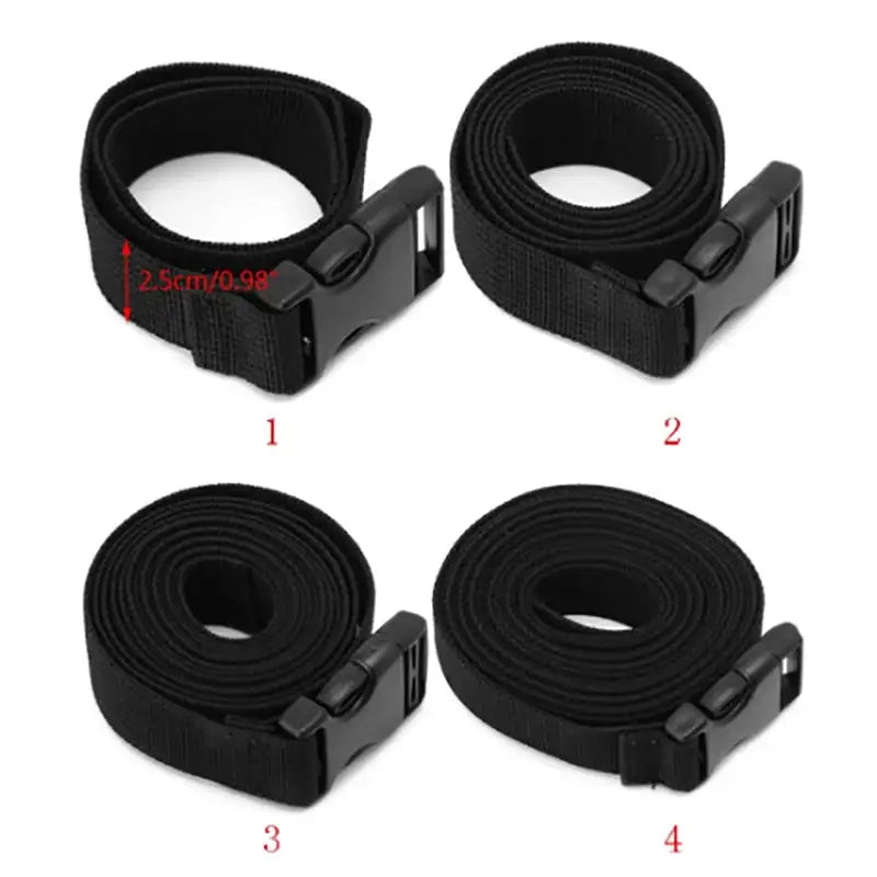 1pc 50cm/100cm/200cm/300cm Outdoor Travel Tied Backpack Luggage Sleeping Bag Long Lash Strap Release Buckle - Lootquake